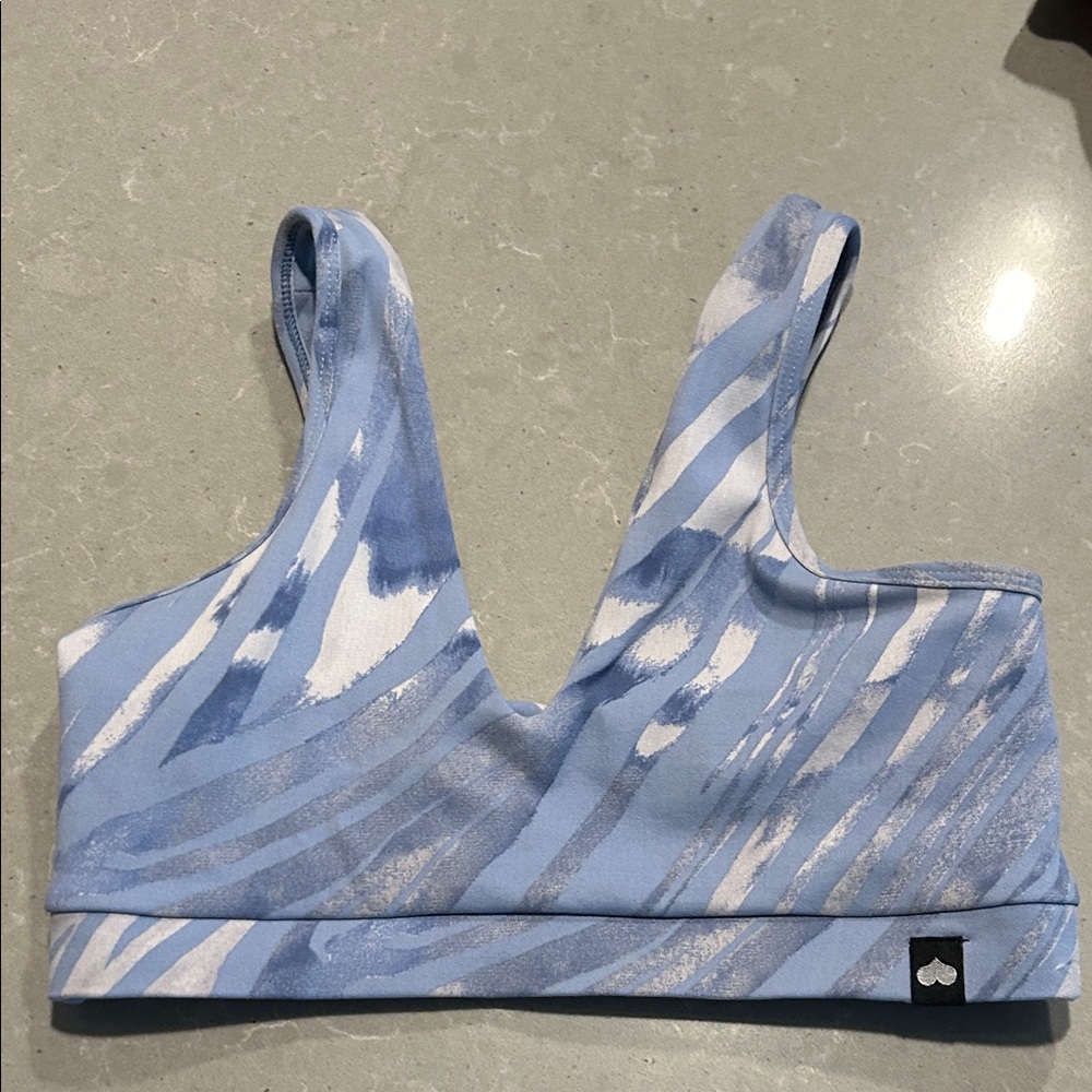 Booty by Brabants Blue and White Sports Bra